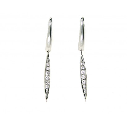 Arracades or blanc 18klts brill-0.20k - V-3211/P