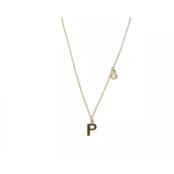 Penjoll or rosa 18kts lletra P brill. - V-2969/C/BTE