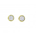 Arracades or groc-or blanc brillants - P-21420B Arracades or groc-or blanc brillants - P-21420B