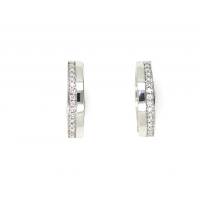 Arracades or blanc brillants 0,15k - BR2234P