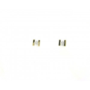 Pendientes oro amarillo y brillantes 0,12k - BR2103-2P