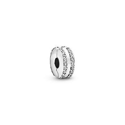 Clip Pandora plata zircon - 798422C01