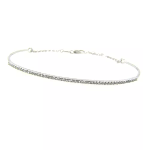 Pulsera oro blanco y brillantes 0,255k - PU-30