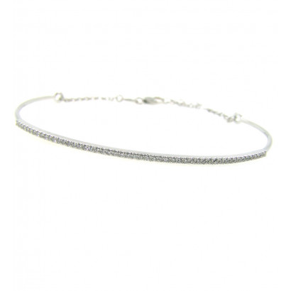 Polsera or blanc i brillants 0,255k - PU-30