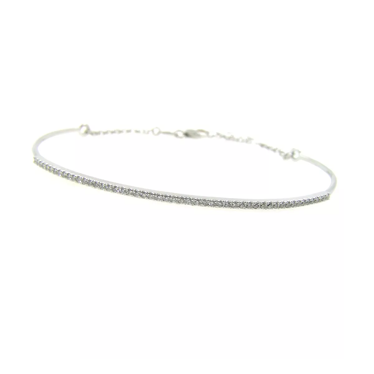 Pulsera oro blanco y brillantes 0,255k - PU-30