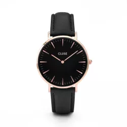 Reloj La Boheme 38mm rose correa piel negra - CW0101201011
