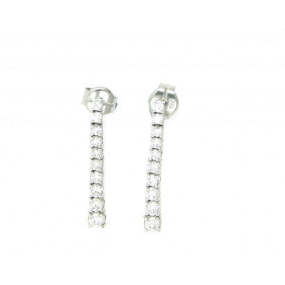Arracades or blanc i brillants 1,10k - P010004946