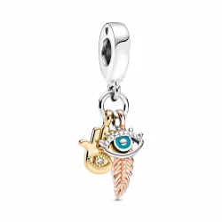 Charm Pandora mano,ojo y pluma circon - 768785C01