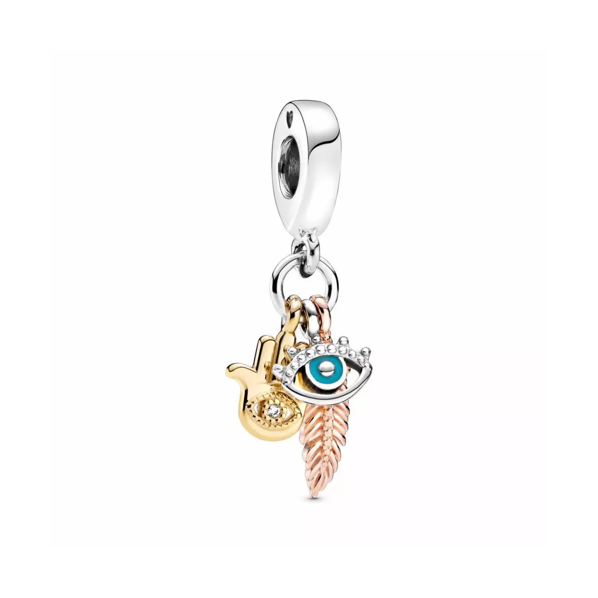 Charm Pandora mano,ojo y pluma circon - 768785C01