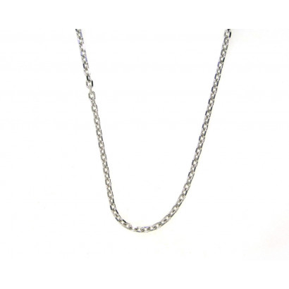 Cadena oro blanco 18kltes forzada 40cm 2.8gr - M-2704040L40