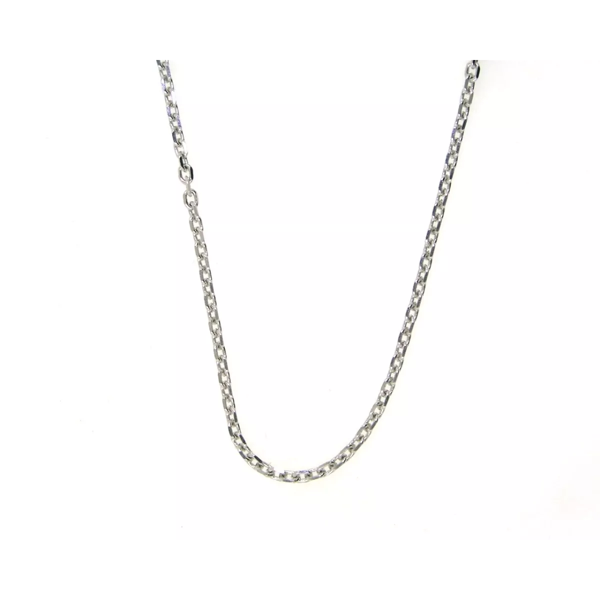 Cadena oro blanco 18kltes forzada 40cm 2.8gr - M-2704040L40