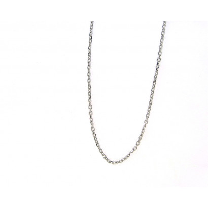 Cadena forzada oro blanco 18k 1.5gr 40cm - M-2704030L40