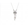 Colgante oro blanco 18k brillantes negros - 736P8-B Colgante oro blanco 18k brillantes negros - 736P8-B