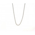 Cadena or blanc boles 18k 40cm