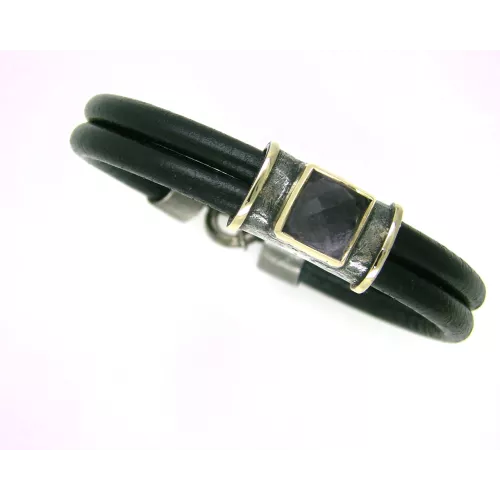 Pulsera G.Styliano plata oro amatista  - ATO7536