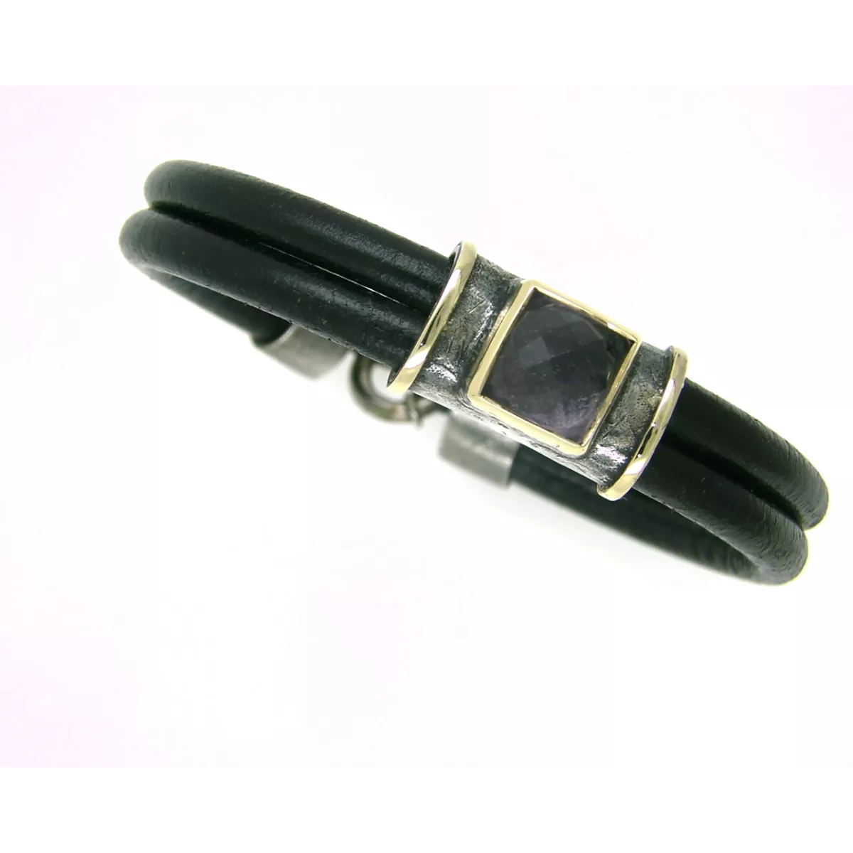 Pulsera G.Styliano plata oro amatista  - ATO7536