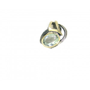 Anillo G.Styliano plata oro amatista verda - ASP1509AV