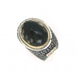 Anillo G.Styliano plata oro cuarzo fume - ATO6518F