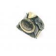 Anillo G.Styliano plata oro cuarzo fume - ATO6528 Anillo G.Styliano plata oro cuarzo fume - ATO6528
