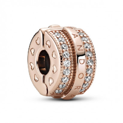 Charm Clip Pandora plata rose - 789042C01