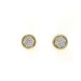 Arracades boto or groc zircon - M-2133018P Arracades boto or groc zircon - M-2133018P