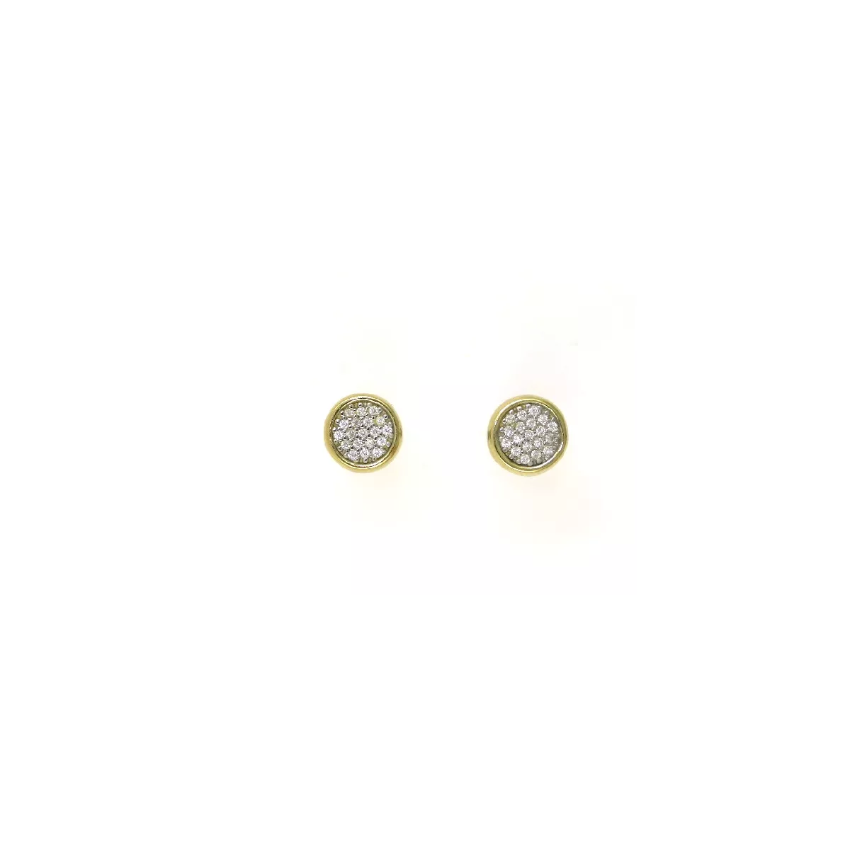 Pendientes boto oro amarillo circon - M-2133018P