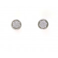 Pendientes oro blanco circon - M-2133018BP