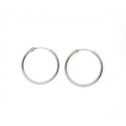 Arracades criolla or blanc 20mm - M-660062B