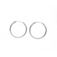 Pendientes criolla oro blanco 20mm - M-660062B Pendientes criolla oro blanco 20mm - M-660062B