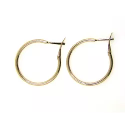 Pendientes criolla oro rosa 24mm