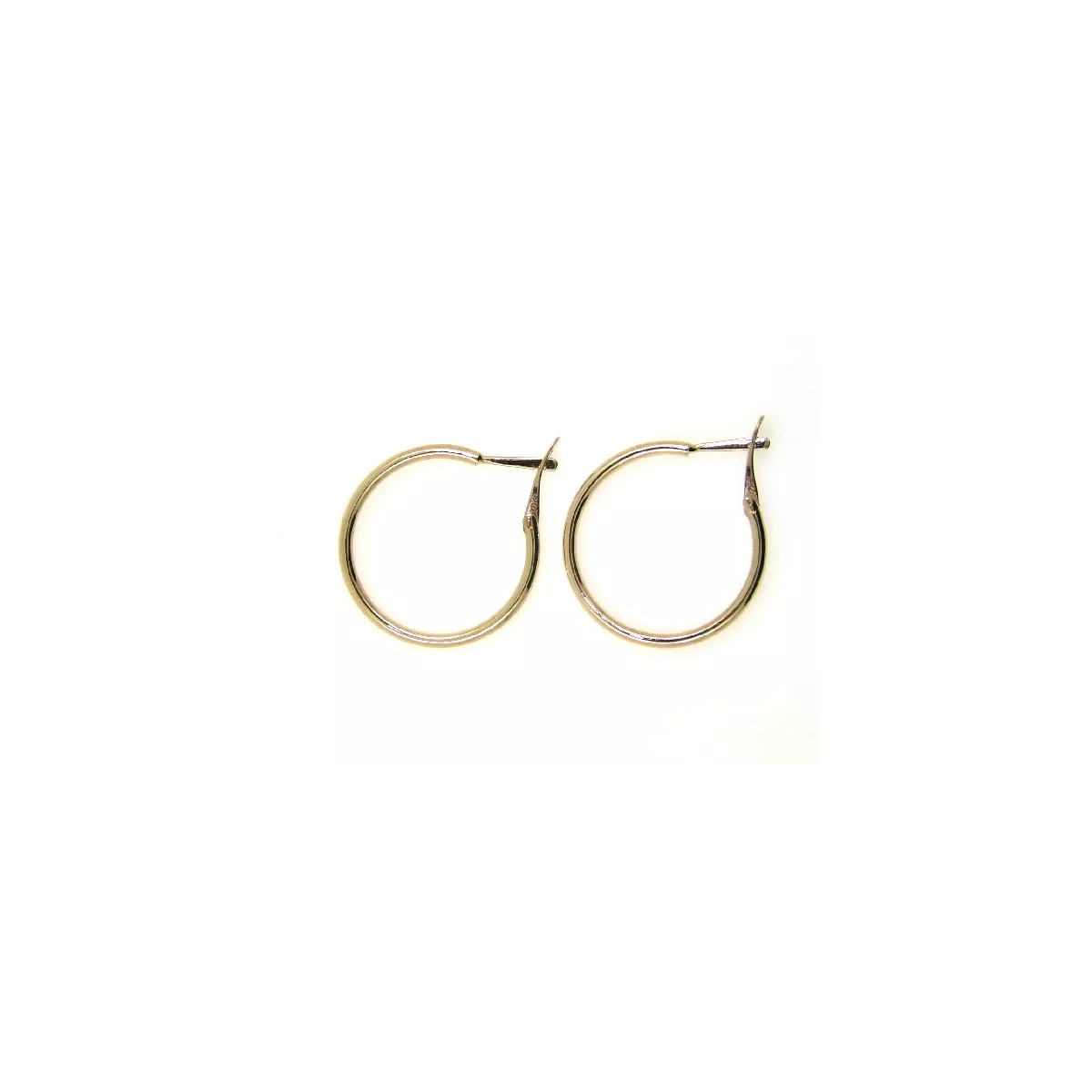 Pendientes criolla oro rosa 24mm