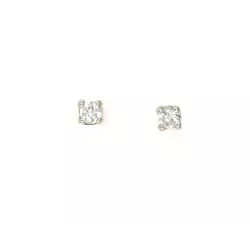 Arracades boto or blanc zircon - M-600002B