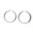 Pendientes criolla oro blanco 39mm - 99378-99379 Pendientes criolla oro blanco 39mm - 99378-99379