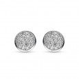 Pendientes ti sento plata circon diametro 8mm - 7654ZI