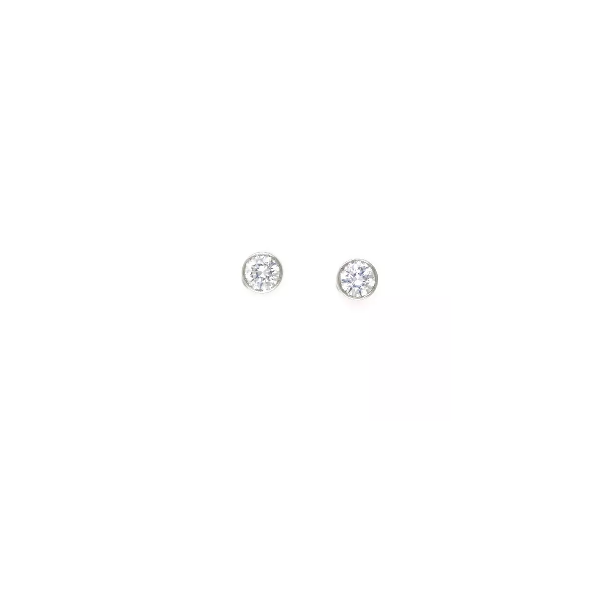 Arracades boto or blanc zircon - 6-290.08.1