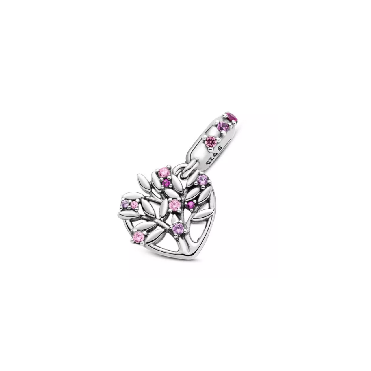 Charm Pandora plata arbol de la vida circon rosa - 799153C01
