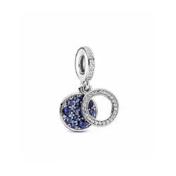 Charm Pandora plata circon y circon azul - 799186C01