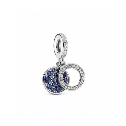 Charm Pandora plata circon y circon azul - 799186C01