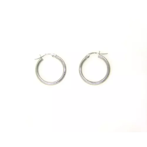 Arracades criolla or blanc 18mm diametre - M-2053054B