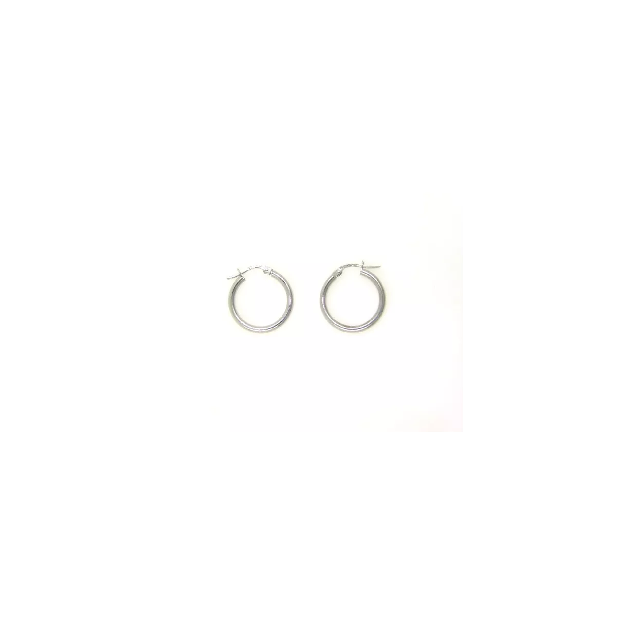 Arracades criolla or blanc 18mm diametre - M-2053054B