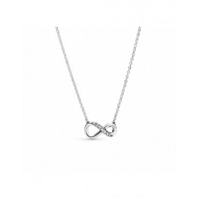 Collar Pandora plata zircon llarg 50cm - 398821C01-50