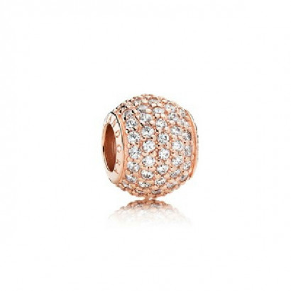 Charm rose zircon pave - 781051CZ