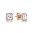 Pendientes rose circon cuadrados - 280591CZ Pendientes rose circon cuadrados - 280591CZ