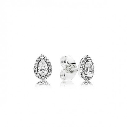 Arracades plata zircon llagrima - 296252CZ