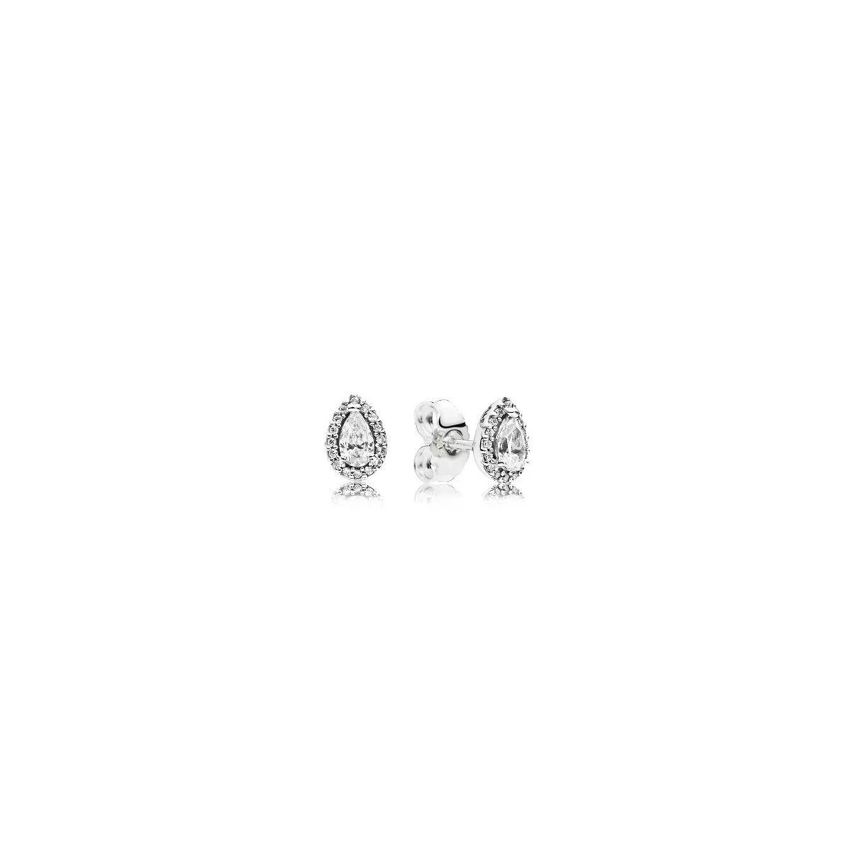 Pendientes plata circon lagrima - 296252CZ