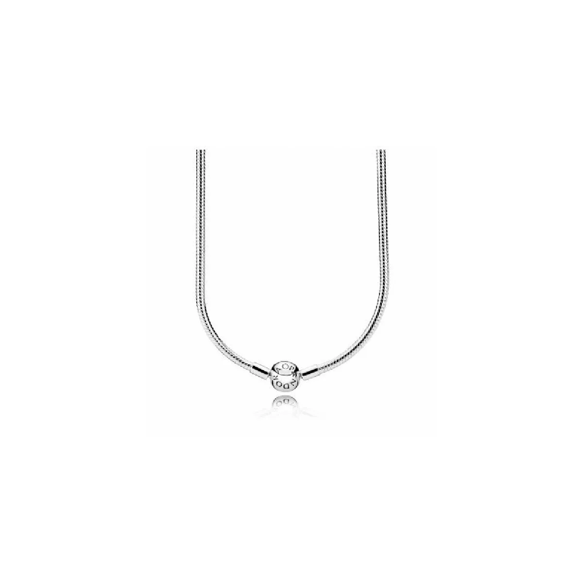 Collar plata tanca rodona 45cm - 590742HV-45