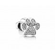 Charm plata circon huella perro - 791714CZ Charm plata circon huella perro - 791714CZ