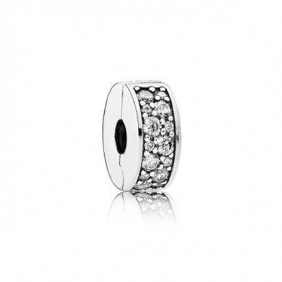 Clip plata pave zircon - 791817CZ