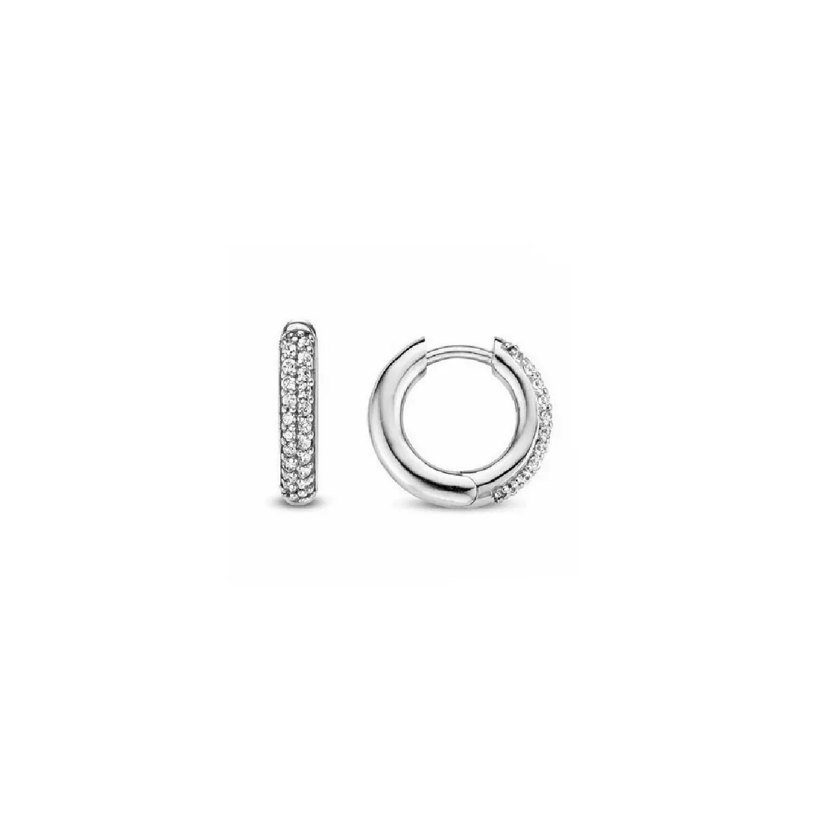 Pendientes Ti sento plata circon - 7210ZI