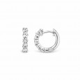 Arracades ti sento plata zircon diametre 15mm - 7718ZI
